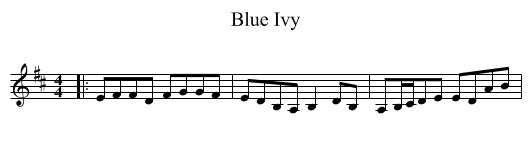 Blue Ivy - staff notation
