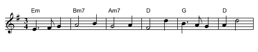 Blue Moon Mazurka - staff notation