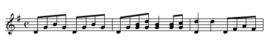 Blue Mule - staff notation
