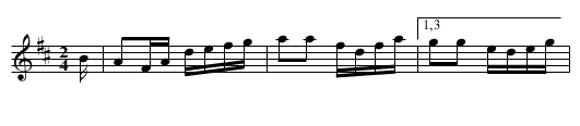 Blue Riband, The - staff notation