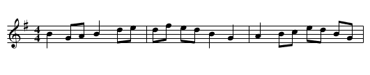 Blue violets - SBG - staff notation