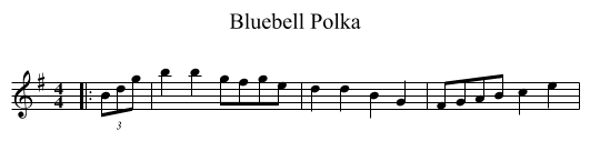 Bluebell Polka - staff notation