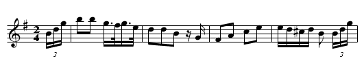Bluebell Polka - staff notation