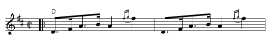 Bluebird Schottische - staff notation