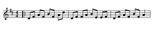Blue-Eyed Lassie - staff notation