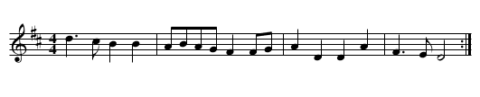 Blue-Eyed Stranger [1] - staff notation