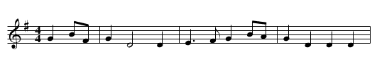 Blue-Eyed Stranger [3] - staff notation