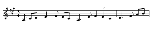 Bluegrass Valley Waltz - staff notation