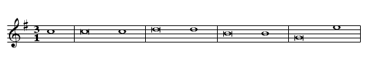 Bluemlein auf der Haide - staff notation