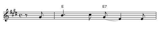 (Blues) - staff notation