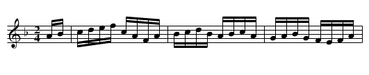 Bluff - staff notation