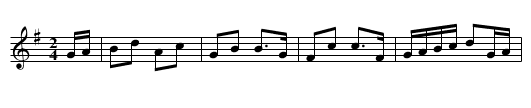 Boarischer - staff notation