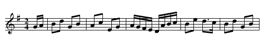 Boarischer - staff notation