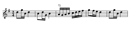 Boarischer - staff notation