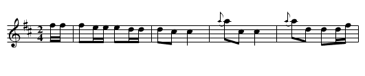Boarischer - staff notation