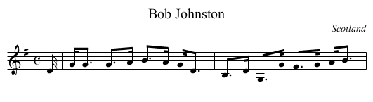 Bob Johnston - staff notation