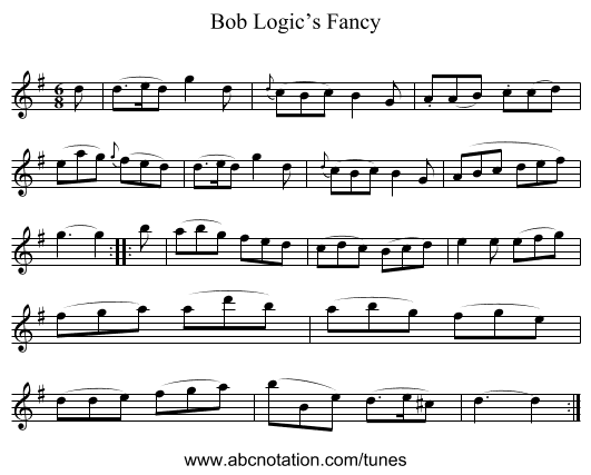 Bob Logic’s Fancy - staff notation
