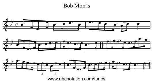Bob Morris - staff notation