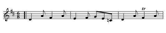 Bob of Dunblane [1] - staff notation