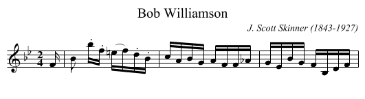 Bob Williamson - staff notation