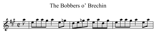 Bobbers o’ Brechin, The - staff notation