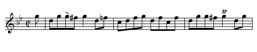 BOBBERS OF BRECHIN, the  - staff notation