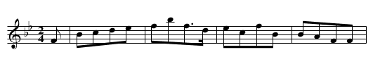 Bobbin' Around WES.065 - staff notation