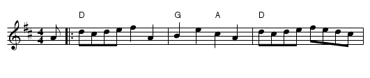 Bobbin Mill Reel - staff notation
