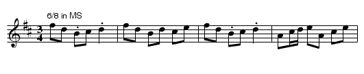 Bobbing Joan. BC.45 - staff notation