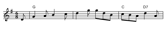 Bobbing Joe - staff notation