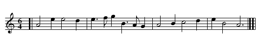 Bobbing Joe - staff notation