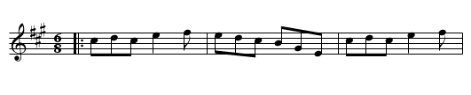 Bobbing-a-Joe - staff notation