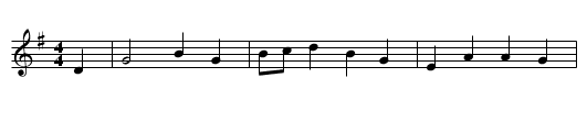 Bobby Shafto - staff notation