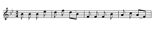 Bobby Shaftoe - staff notation