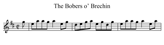 Bobers o’ Brechin, The - staff notation