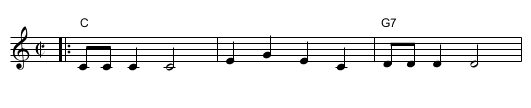 Bobolinka   [C] - staff notation