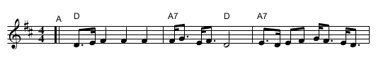 Bobover Wedding March [D] - staff notation