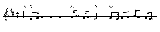 Bobover Wedding March [D] - staff notation