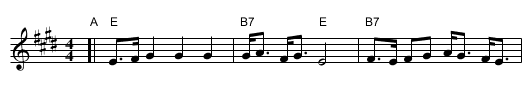 Bobover Wedding March [E] - staff notation