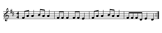 Bodachan ar-i-ar-o - staff notation