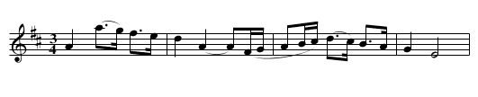 Bodapolska - staff notation