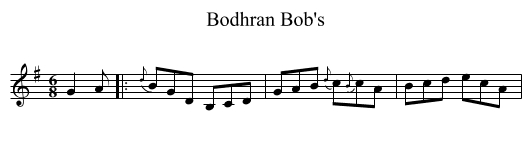 Bodhran Bob's - staff notation