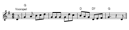 Boerenkermis - staff notation