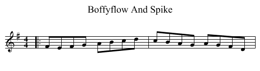 Boffyflow And Spike - staff notation