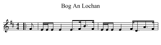 Bog An Lochan - staff notation