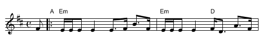 Bog on Lochan - staff notation