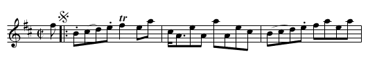 Boganuadh.  or the New Bob.  a Reel, the  - staff notation