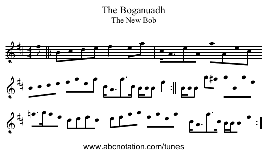 Boganuadh, The - staff notation