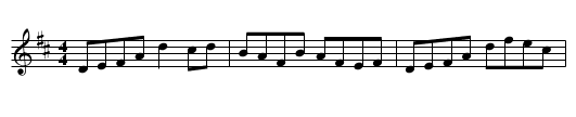 Bogey Reel - staff notation