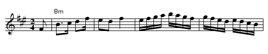 Boiereasca - staff notation